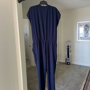 Vince Deep Blue Jumpsuit